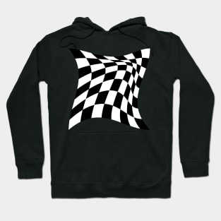 Warped chessboard Hoodie